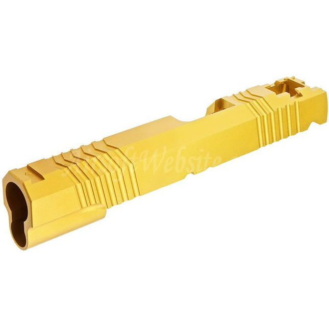 GK Tactical Aluminium SV Standard Slide avec boîtier de buse et bouchon de ressort de recul pour pistolets Tokyo Marui Hi-Capa série 1911 GBB Airsoft