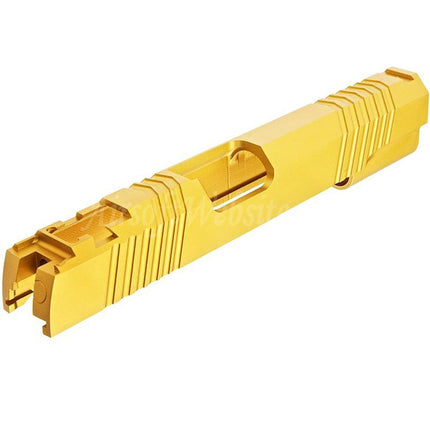 GK Tactical Aluminium SV Standard Slide avec boîtier de buse et bouchon de ressort de recul pour pistolets Tokyo Marui Hi-Capa série 1911 GBB Airsoft