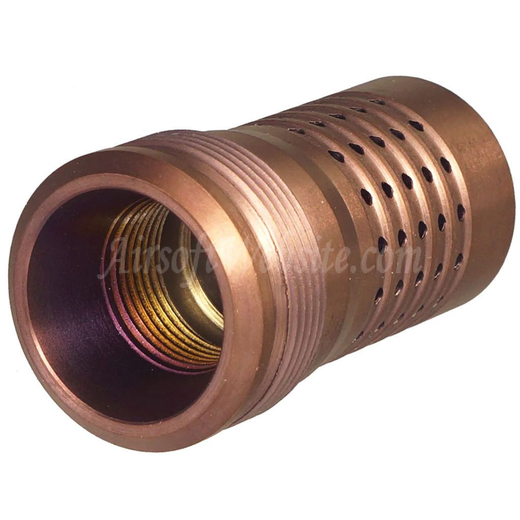 Counterclockwise Threaded Filters C&C TAC CNC Stainless Steel Cherry Bomb Style Muzzle Brake Flash Hider ...