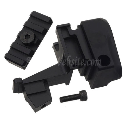 5KU Aluminum 4-Slots 20mm M1913 Picatinny Rail Stock Adapter Suitable For M4 Buffer Tube Toyko Marui AKM Series GBB Rifles