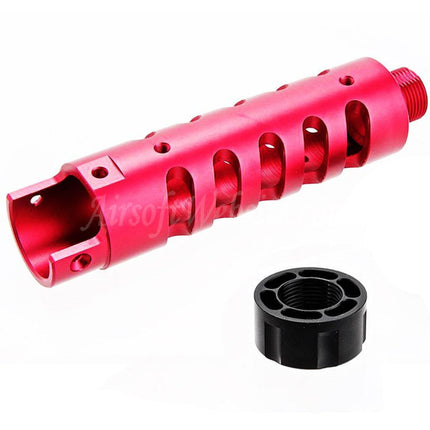 Kit de canon avant en aluminium CNC Narcos Airsoft (type 5) pour pistolets GBB Action Army série AAP01