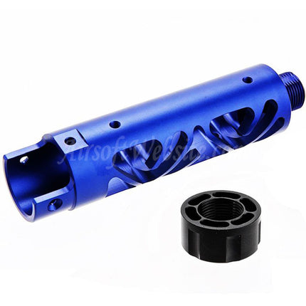 Kit de canon avant en aluminium CNC Narcos Airsoft (type 6) pour pistolets GBB Action Army série AAP01