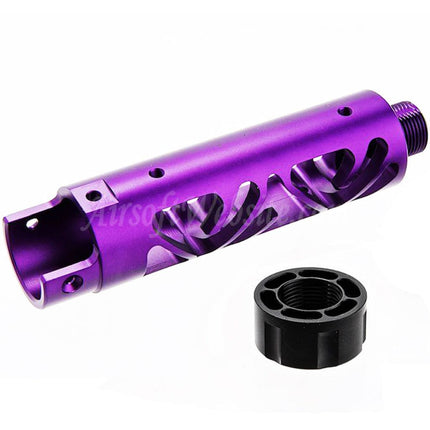 Kit de canon avant en aluminium CNC Narcos Airsoft (type 6) pour pistolets GBB Action Army série AAP01