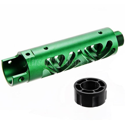 Kit de canon avant en aluminium CNC Narcos Airsoft (type 6) pour pistolets GBB Action Army série AAP01