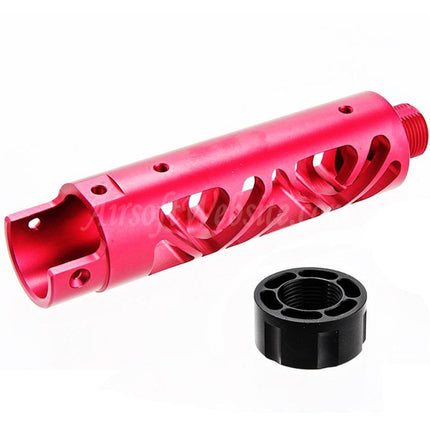Kit de canon avant en aluminium CNC Narcos Airsoft (type 6) pour pistolets GBB Action Army série AAP01