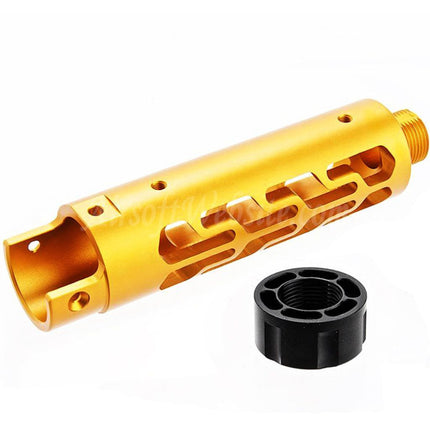 Kit de canon avant en aluminium CNC Narcos Airsoft (type 7) pour pistolets GBB Action Army série AAP01