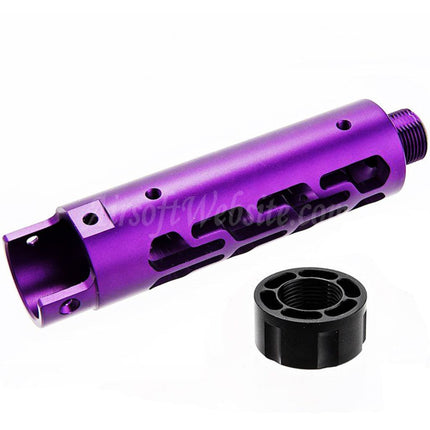 Kit de canon avant en aluminium CNC Narcos Airsoft (type 7) pour pistolets GBB Action Army série AAP01