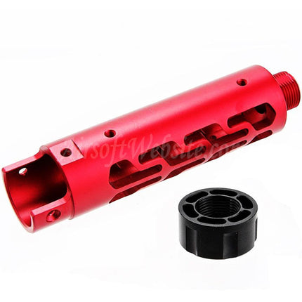Kit de canon avant en aluminium CNC Narcos Airsoft (type 7) pour pistolets GBB Action Army série AAP01