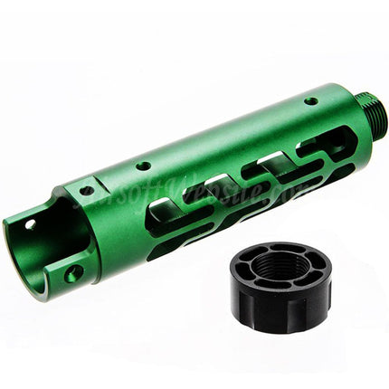 Kit de canon avant en aluminium CNC Narcos Airsoft (type 7) pour pistolets GBB Action Army série AAP01