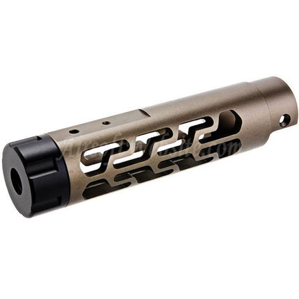 Kit de canon avant en aluminium CNC Narcos Airsoft (type 7) pour pistolets GBB Action Army série AAP01
