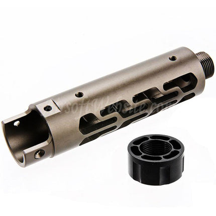 Kit de canon avant en aluminium CNC Narcos Airsoft (type 7) pour pistolets GBB Action Army série AAP01