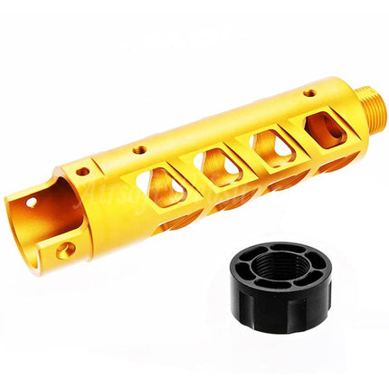 Kit de canon avant en aluminium CNC Narcos Airsoft (type 8) pour pistolets GBB Action Army série AAP01