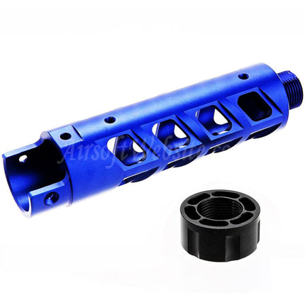 Kit de canon avant en aluminium CNC Narcos Airsoft (type 8) pour pistolets GBB Action Army série AAP01