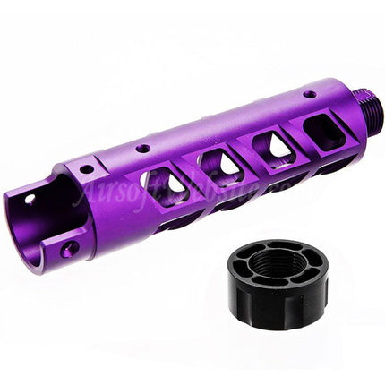 Kit de canon avant en aluminium CNC Narcos Airsoft (type 8) pour pistolets GBB Action Army série AAP01