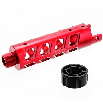 Kit de canon avant en aluminium CNC Narcos Airsoft (type 8) pour pistolets GBB Action Army série AAP01