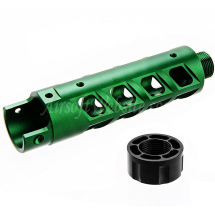 Kit de canon avant en aluminium CNC Narcos Airsoft (type 8) pour pistolets GBB Action Army série AAP01