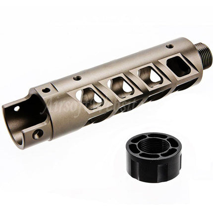 Kit de canon avant en aluminium CNC Narcos Airsoft (type 8) pour pistolets GBB Action Army série AAP01