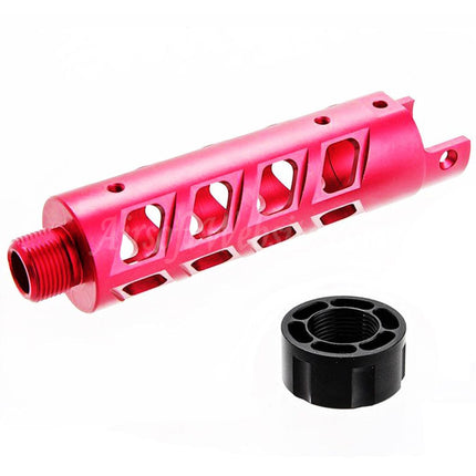 Kit de canon avant en aluminium CNC Narcos Airsoft (type 8) pour pistolets GBB Action Army série AAP01