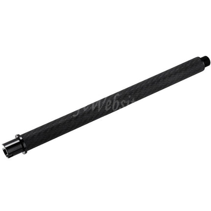 Dr. Black Light Weight Carbon Fiber 10.5" Inches Outer Barrel -14mm CCW Counter-Clockwise Thread For Tokyo Marui M4 Series MWS GBB Rifles Airsoft