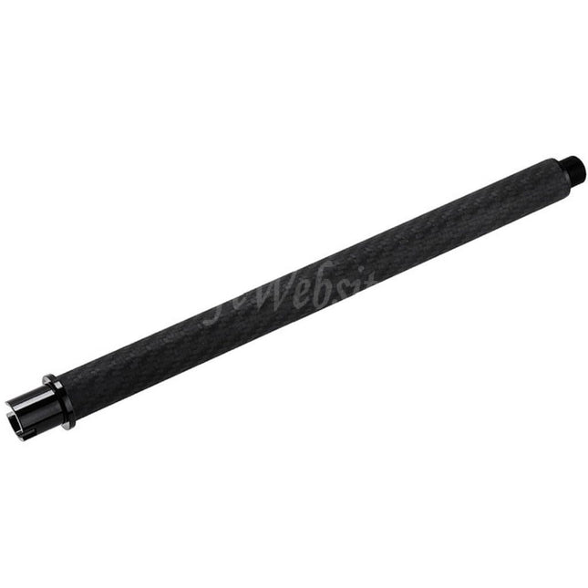 Dr. Black Light Weight Carbon Fiber 10.5" Inches Outer Barrel -14mm CCW Counter-Clockwise Thread For Tokyo Marui M4 Series MWS GBB Rifles Airsoft