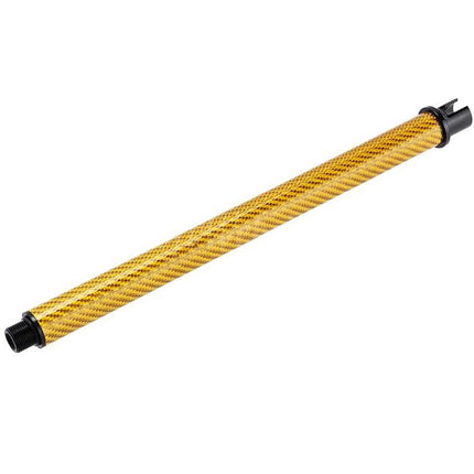 Dr. Black Light Weight Carbon Fiber 10.5" Inches Outer Barrel -14mm CCW Counter-Clockwise Thread For Tokyo Marui M4 Series MWS GBB Rifles Airsoft