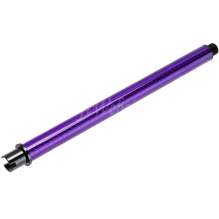 Dr. Black Light Weight Carbon Fiber 10.5" Inches Outer Barrel -14mm CCW Counter-Clockwise Thread For Tokyo Marui M4 Series MWS GBB Rifles Airsoft