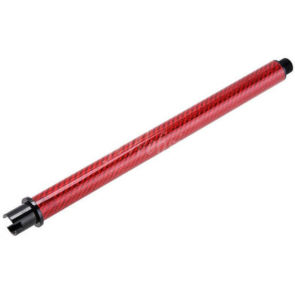 Dr. Black Light Weight Carbon Fiber 10.5" Inches Outer Barrel -14mm CCW Counter-Clockwise Thread For Tokyo Marui M4 Series MWS GBB Rifles Airsoft