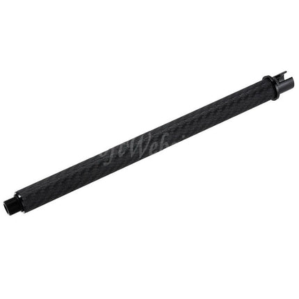 Dr. Black Light Weight Carbon Fiber 12" Inches Outer Barrel -14mm CCW Counter-Clockwise Thread For Tokyo Marui M4 Series MWS GBB Rifles Airsoft