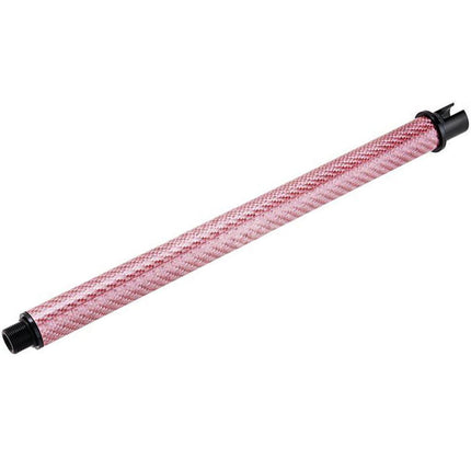 Dr. Black Light Weight Carbon Fiber 12" Inches Outer Barrel -14mm CCW Counter-Clockwise Thread For Tokyo Marui M4 Series MWS GBB Rifles Airsoft