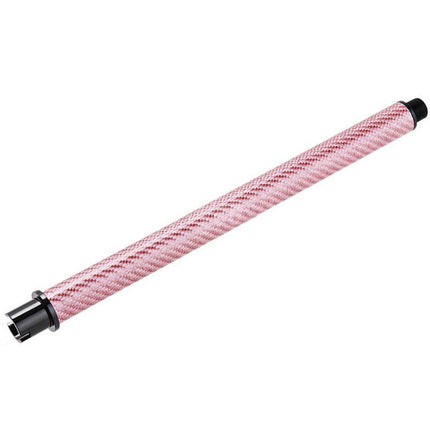 Dr. Black Light Weight Carbon Fiber 12" Inches Outer Barrel -14mm CCW Counter-Clockwise Thread For Tokyo Marui M4 Series MWS GBB Rifles Airsoft