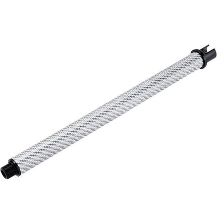 Dr. Black Light Weight Carbon Fiber 12" Inches Outer Barrel -14mm CCW Counter-Clockwise Thread For Tokyo Marui M4 Series MWS GBB Rifles Airsoft