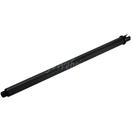 Dr. Black Light Weight Carbon Fiber 14" Inches Outer Barrel -14mm CCW Counter-Clockwise Thread For Tokyo Marui M4 Series MWS GBB Rifles Airsoft