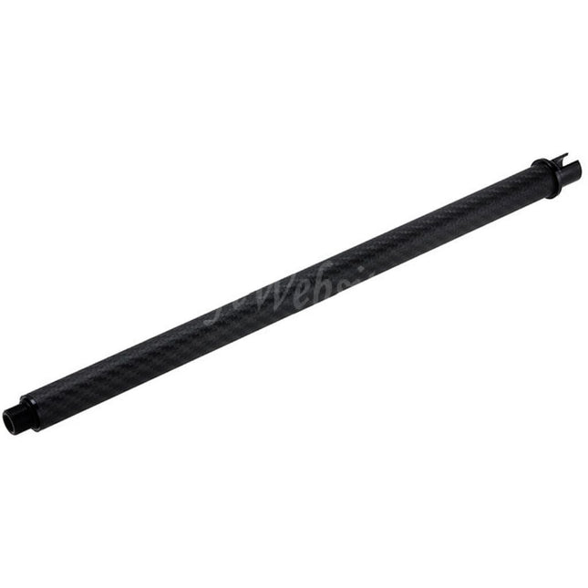 Dr. Black Light Weight Carbon Fiber 14" Inches Outer Barrel -14mm CCW Counter-Clockwise Thread For Tokyo Marui M4 Series MWS GBB Rifles Airsoft