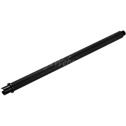 Dr. Black Light Weight Carbon Fiber 14" Inches Outer Barrel -14mm CCW Counter-Clockwise Thread For Tokyo Marui M4 Series MWS GBB Rifles Airsoft