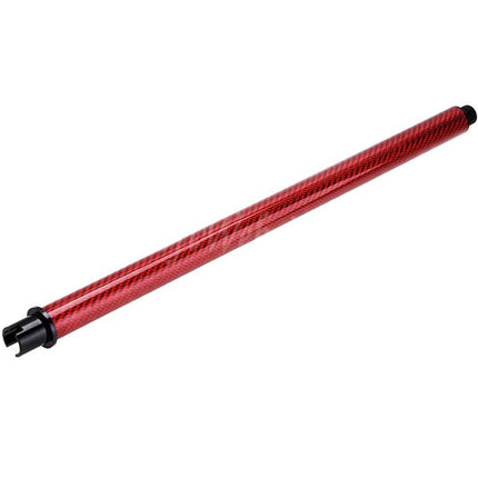 Dr. Black Light Weight Carbon Fiber 14" Inches Outer Barrel -14mm CCW Counter-Clockwise Thread For Tokyo Marui M4 Series MWS GBB Rifles Airsoft