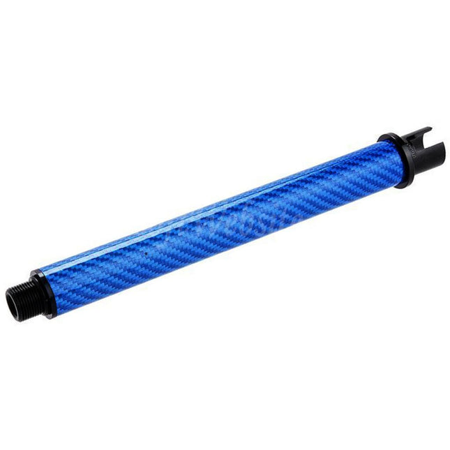 Dr. Black Light Weight Carbon Fiber 7" Inches Outer Barrel -14mm CCW Counter-Clockwise Thread For Tokyo Marui M4 Series MWS GBB Rifles Airsoft