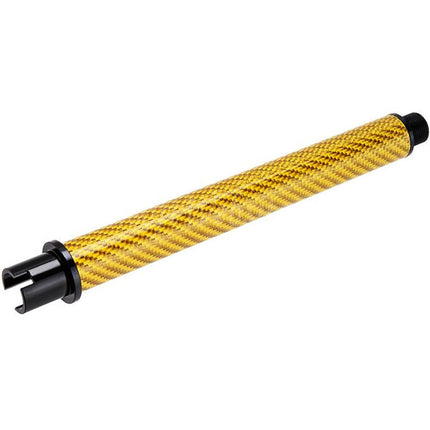 Dr. Black Light Weight Carbon Fiber 7" Inches Outer Barrel -14mm CCW Counter-Clockwise Thread For Tokyo Marui M4 Series MWS GBB Rifles Airsoft