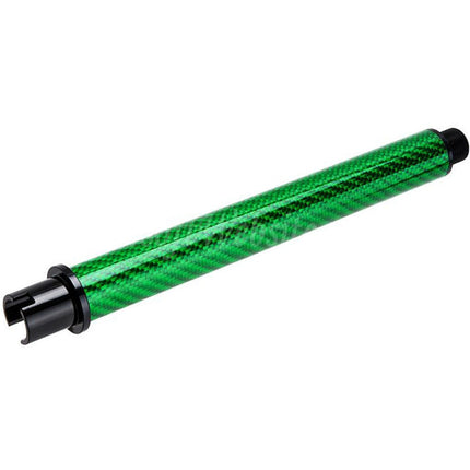 Dr. Black Light Weight Carbon Fiber 7" Inches Outer Barrel -14mm CCW Counter-Clockwise Thread For Tokyo Marui M4 Series MWS GBB Rifles Airsoft