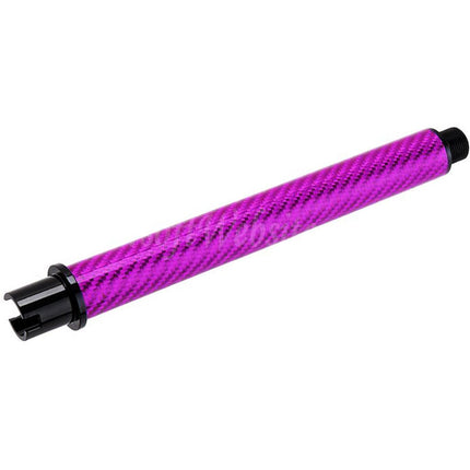 Dr. Black Light Weight Carbon Fiber 7" Inches Outer Barrel -14mm CCW Counter-Clockwise Thread For Tokyo Marui M4 Series MWS GBB Rifles Airsoft