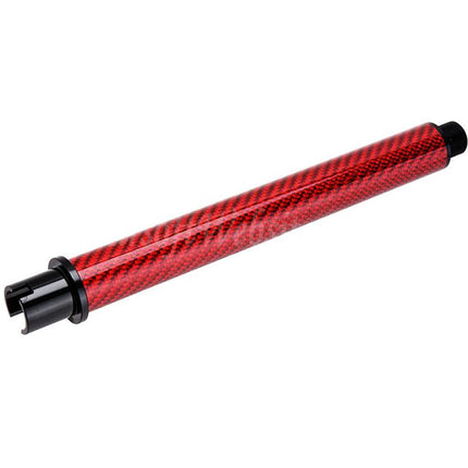 Dr. Black Light Weight Carbon Fiber 7" Inches Outer Barrel -14mm CCW Counter-Clockwise Thread For Tokyo Marui M4 Series MWS GBB Rifles Airsoft