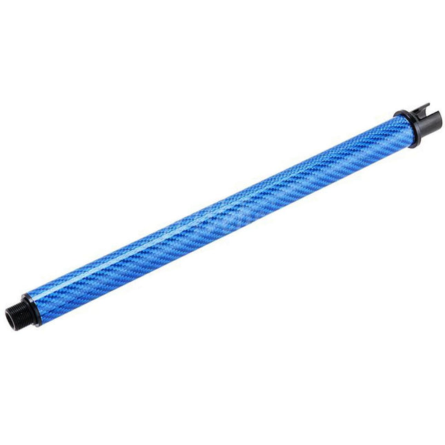 Dr. Black Light Weight Carbon Fiber 9" Inches Outer Barrel -14mm CCW Counter-Clockwise Thread For Tokyo Marui M4 Series MWS GBB Rifles Airsoft