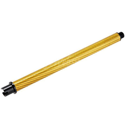 Dr. Black Light Weight Carbon Fiber 9" Inches Outer Barrel -14mm CCW Counter-Clockwise Thread For Tokyo Marui M4 Series MWS GBB Rifles Airsoft