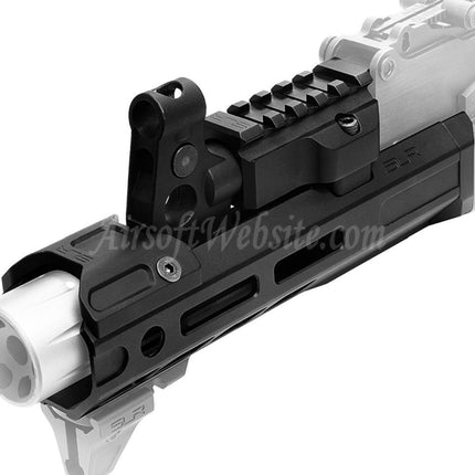 Dytac SLR Rifleworks ION Lite 165mm 6.5" Inches Extended M-LOK Handguard Rail System Kit with Outer Barrel For GHK AK Series GBB Rifles Airsoft Black