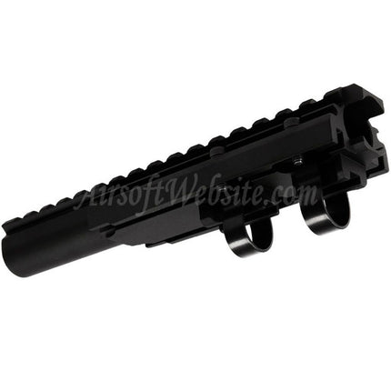 Hephaestus 20mm Picatinny Railed Gas Tube Type III For AK Series AEG GBB Rifles Airsoft Black