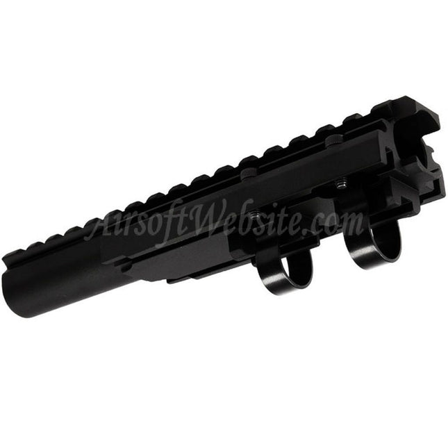 Tube à gaz Hephaestus 20 mm Picatinny type III pour fusils AEG GBB série AK, noir