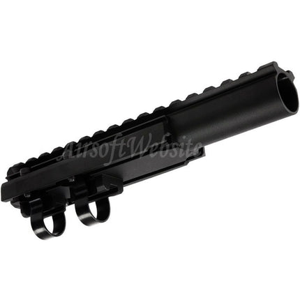 Hephaestus 20mm Picatinny Railed Gas Tube Type III For AK Series AEG GBB Rifles Airsoft Black