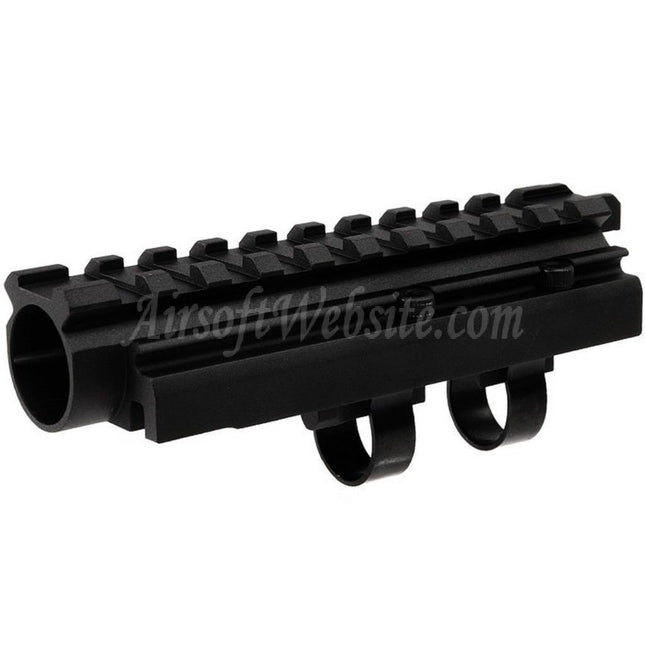 Tube à gaz Hephaestus 20 mm Picatinny Railed Type III pour fusils AKS-74U AKMSU série AEG GBB Airsoft Noir