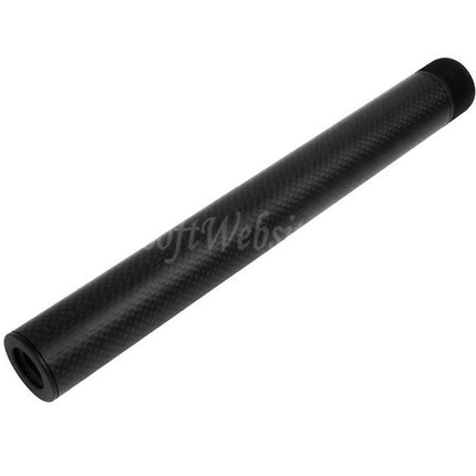 Laylax PSS 257mm/265mm Short Type Carbon Fiber Outer Barrel For Tokyo Marui VSR-10 Series Bolt Action Sniper Airsoft Black