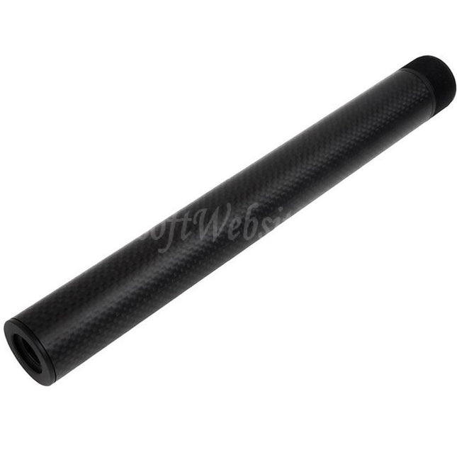 Laylax PSS 257mm/265mm Short Type Carbon Fiber Outer Barrel For Tokyo Marui VSR-10 Series Bolt Action Sniper Airsoft Black