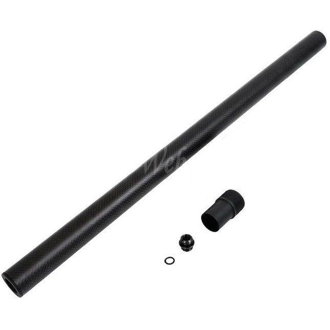 Laylax PSS 548mm Carbon Fiber Regular Outer Barrel For Tokyo Marui VSR-10 G-Spec Series Bolt Action Sniper Airsoft Black